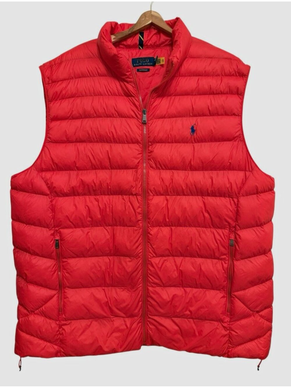 Polo Ralph Lauren Mens 3XLT Big & Tall Puffer Vest Full Zip Zipped Pockets READ